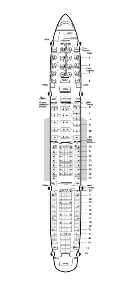 boeing 777 innenraum|Sitzplan der Boeing 777.